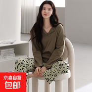 女士睡衣女秋冬季慵懶舒適經(jīng)典圓領(lǐng)寬松棉質(zhì)時(shí)尚可外穿YY-85043女 YY-85056女 2XL 【建議140-160斤】