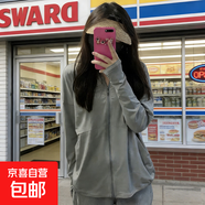 柔膚感防曬外衣女夏薄款寬松開(kāi)衫空調房披肩氣質(zhì)百搭 1033淺灰【冰絲涼感-高品質(zhì)】 L 【建議105-125斤】