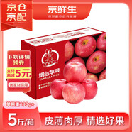 京鮮生 煙臺紅富士蘋(píng)果 凈重5斤  單果190g起 水果禮盒