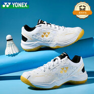 YONEX尤尼克斯羽毛球鞋yy男女同款訓練透氣緩震SHB101CR 白金 43