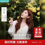 茵曼（INMAN）歐若風(fēng)鏤空薄針織短袖T恤女裝2025年夏季新款開(kāi)衫上衣 杏色 M