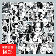 120張黑白名偵探柯南NANA日系動(dòng)漫貼紙筆記本電腦手賬裝飾貼紙 60張nana【不重復】 無(wú)規格