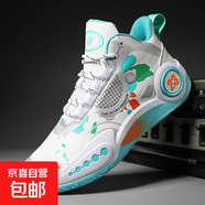 籃球鞋高幫防滑韋德之道10耐磨透氣運動(dòng)鞋兒童學(xué)生科比戰靴球鞋 薄荷綠 003 36
