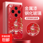 適用oppofindx8/x7/reno13/12手機殼vivox200/x100ultra新年玻璃葫蘆iqoo13/12/neo10/9pro+保護套 【紅水晶葫蘆】全包鏡頭 iQOONeo6/6s