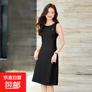 無(wú)袖背心連衣裙女夏季2025新款時(shí)尚簡(jiǎn)約高級感小個(gè)子職業(yè)打底裙 黑色【單件 連衣裙】 3XL 【建議體重130-140斤左右】