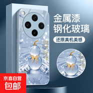 適用oppofindx8/x7/reno13/12手機殼vivox200/x100ultra新年玻璃葫蘆iqoo13/12/neo10/9pro+保護套 【藍水晶葫蘆】全包鏡頭 OPPOFindX8P