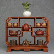 悠閑德財花梨實(shí)木小博古架紫砂茶壺擺放架茶具收納展示架中式多寶閣置物架 40#長(cháng)方博古架47*13*38CM