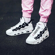 耐克（NIKE）男鞋 Air More Uptempo皮蓬 運(yùn)動籃球鞋 AJ2998-101 白黑閃電速發(fā) 44