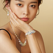 俏物俏女（in lay）生日情人節(jié)禮物送女友水晶手鏈奧地利人工水晶閃亮手串手飾 裝飾品韓版 暖心禮盒（手鏈+項鏈+耳環(huán)）