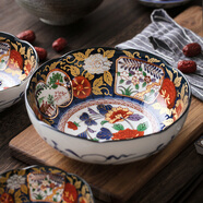 美濃燒（Mino Yaki） 日本進(jìn)口-陶瓷八角碗面碗古伊萬(wàn)里夜明珠宮廷風(fēng)擺件和風(fēng)工藝 宮廷風(fēng)6.2英寸-YG182