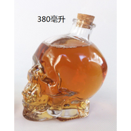 ULKNN 創(chuàng  )意水晶骷髏頭骨酒瓶玻璃杯紅酒瓶啤酒杯海盜酒杯伏特加杯子新 750ml酒瓶