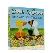 進(jìn)口英文原版 Duck And Goose, How Are You Feeling名家Tad Hills紙板書 小黃鴨和小白鵝系列