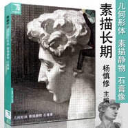 完美教學(xué)素描長期幾何形體素描靜物石膏像 2019 臨摹基礎(chǔ)入門教材聯(lián)高藝考美術(shù)繪畫書