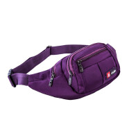 书果儿(SHU GUO ER)多功能男女士骑行跑步贴身牛津布腰包胸包大容量 紫色#B311