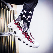 耐克（NIKE）男鞋 Air More Uptempo皮蓬 運動籃球鞋 AJ2998-100 白紅全明星 42.5