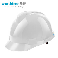 華信（woshine）安全帽  可印字  YOU優(yōu)帽  小金剛ABS  工地 工程 工業(yè) 建筑 防砸 抗沖擊 白色透氣 1頂