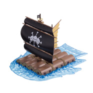 萬(wàn)代（BANDAI）海賊王船拼裝模型手辦玩具 航海王海賊船 動(dòng)畫周邊擺件萬(wàn)圣節(jié)禮物 11 小版黑胡子海賊船