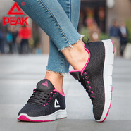 匹克女鞋跑步鞋秋季新款輕便透氣減震網(wǎng)面休閑鞋運動(dòng)鞋 DH640168 DH630158黑色/玫紅 38