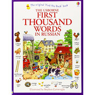 俄語千字書 First Thousand Words in Russian 進(jìn)口原版 英文  小學(xué)教輔