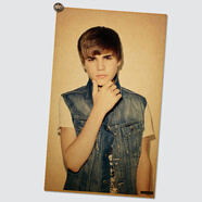 居夢(mèng)塢 賈斯汀·比伯 Justin Bieber 海報 歐美明星寫(xiě)真壁畫(huà) 宿舍復古裝飾海報 NB749 50*30