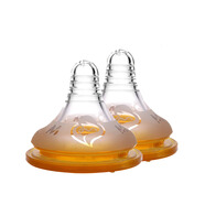 母貝兒（Mother Belle） 納米銀奶嘴寬口徑嬰兒防嗆防脹氣防母乳實(shí)感奶嘴三孔均勻流量雙硬度 S小碼1個(gè)裝0-3個(gè)月 M002