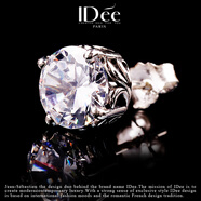 IDee  CREATIVE IDER FOR YOU法國IDee雙面個(gè)性耳釘男女潮牌小眾情侶耳飾簡(jiǎn)約時(shí)尚飾品生日禮物 白色925銀 單面款尺寸 0.8*0.8cm
