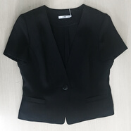 賽斯特女裝新款短袖上衣正裝外套 A0311 黑色 AM(160/84)