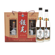 滹沱河牌銀光酒河北正定銀光1983子龍醉滹沱河牌白酒 52度 500mL 2瓶