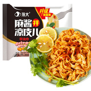 顶大凉皮拌麻酱味方便速食热汤面皮凉皮方便食品 麻酱味102g*10袋