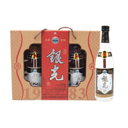 滹沱河牌銀光酒河北正定銀光1983子龍醉滹沱河牌白酒 46度 500mL 2瓶