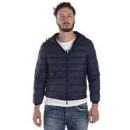 阿瑪尼（Emporio Armani）EA 男裝羽絨服春夏連帽雙面可穿短裝8N1B511NJMZ 藍色 50 標準碼