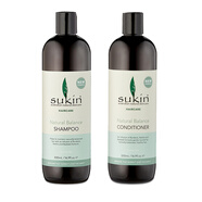 Sukin 澳洲 蘇千sukin天然有機(jī)無(wú)硅油洗發(fā)水護(hù)發(fā)素洗護(hù)套裝 孕婦可用 自然平衡綠色洗發(fā)護(hù)發(fā)套裝
