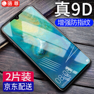 【2片裝】駱尊 適用華為mate20鋼化膜防窺Mate20X/5G版抗藍光mate20pro手機貼膜 【Mate20】全透明升級防指紋*2片裝