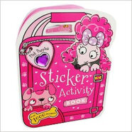 微瑕品 介意慎拍  粉色小狗貼紙活動(dòng)書  Pink Puppies Sticker Activity Book 進(jìn)口原版