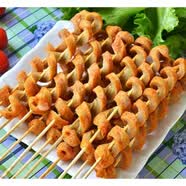 自助烧烤面筋串油炸面筋串烤面筋 半成品户外烧烤食材30克