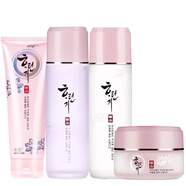 名蔻（MINGKOU）化妝品韓品護膚套盒春夏季女深層補水潤澤爽膚水乳液霜組合套裝 海藻潔面+爽膚水+水嫩乳+活力霜