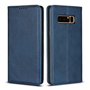 iCoverCase 三星note8手機殼保護套套防摔適用于三星Note8 藍色非真皮+type-c數(shù)據(jù)線