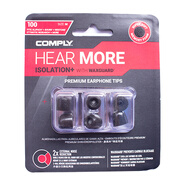 康佩來（COMPLY FOAM） 入耳式耳機C套通用隔音舒適耳帽Comply惰性慢回彈記憶海綿耳套 ISOLATION+（Tx100）中號M   盒裝（3對）