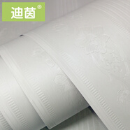 迪茵 壁紙墻紙自粘臥室墻紙自貼客廳壁紙墻壁裝飾彩裝膜電視墻壁貼紙防水防潮宿舍房間墻面裝修餐廳床頭墻紙 白色連理花