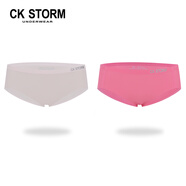 CK STORM 女士內(nèi)褲 速干 商場款 冰絲  亮面一片式 無痕三角褲 2條裝 2條裝(桃紅+淺粉) M(160/70A)