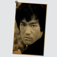 居夢塢 李小龍 懷舊墻面貼畫海報 復古老電影掛畫 酒吧咖啡廳裝飾畫芯 NB4005