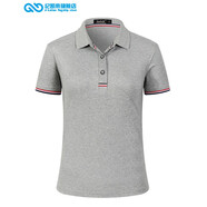 保羅翻領(lǐng)polo定制t恤工衣廣告衫文化衫定做工作服印字logo刺繡 【花灰】 XXXL