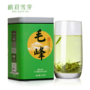 峨眉雪芽 毛峰茶葉 峨眉山高山綠茶自飲罐裝 100g