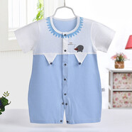 多梅格爾嬰兒衣服連體衣夏秋冬寶寶衣服嬰兒套裝用品內衣外出服哈衣爬服 豆丁刺猬藍色（純棉） 66（適合0-6個(gè)月寶寶）