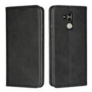 iCoverCase 華為麥芒6手機殼麥芒7保護套防摔男女款 麥芒7非真皮強磁黑色+鋼化膜+type-c數據線(xiàn)