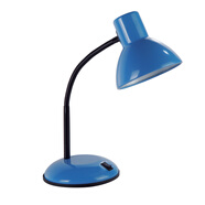 平民貴族經(jīng)典學(xué)生學(xué)習金屬臺燈臥室床頭讀寫(xiě)臺燈普通簡(jiǎn)約可用白熾燈泡宿舍 淺藍色不帶燈泡