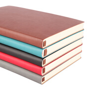 如晨  筆記本子商務(wù)記事本子韓國小清新大學(xué)生日記本簡(jiǎn)約a5筆記本文具辦公用品工作記事本子定制 光面款-棕色