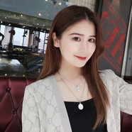 琇涵歐美嘻哈潮男鈦鋼復古做舊硬幣掛墜情侶項鏈一對吊墜鏈子項鏈男女 雙層硬幣項鏈銀色