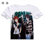 刻沫 K周防尊 伊佐那社 安娜 禮司 動(dòng)漫周邊短袖t恤 衣服 14 L