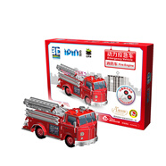 Q書(shū)架 愛(ài)拼3D益智手工 動(dòng)力應急車(chē) 消防車(chē)